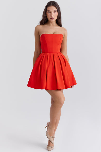 Adèle Robe Courte — Rouge