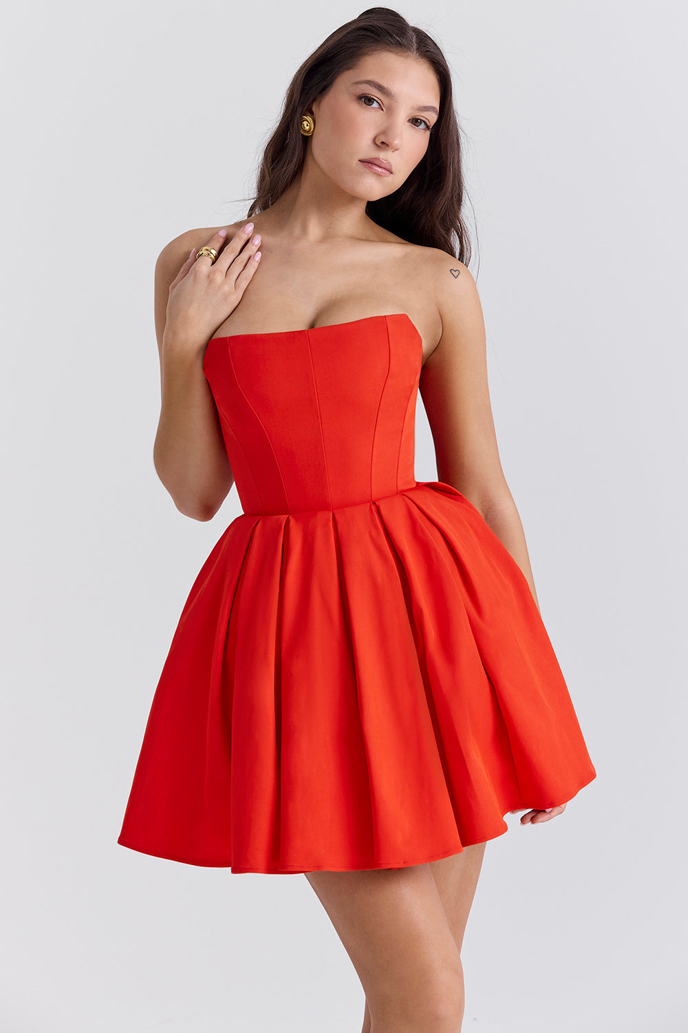 Adèle Robe Courte — Rouge