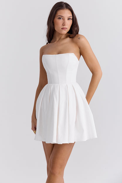 Adèle Robe Courte — Blanc