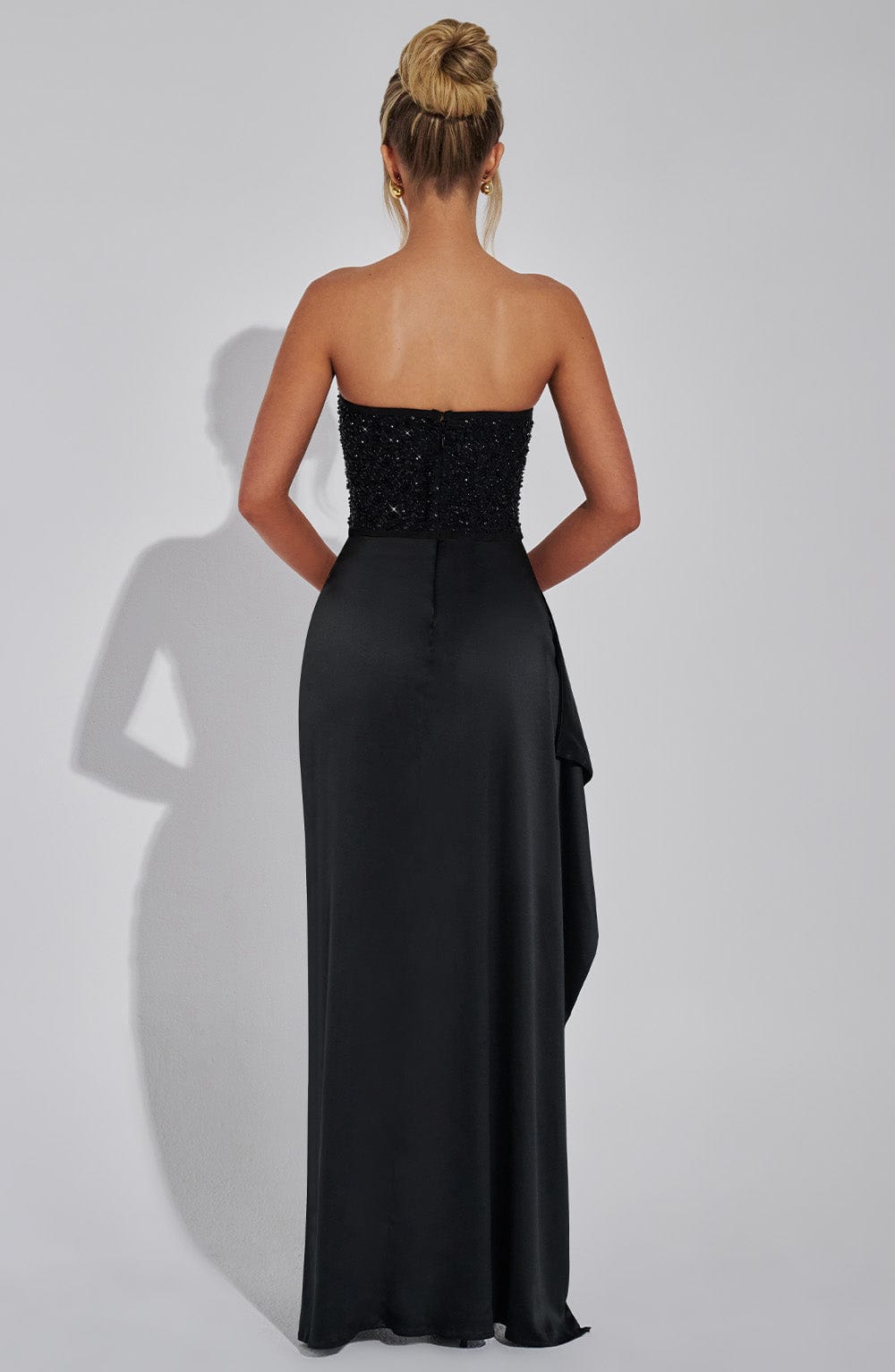 Robe longue Emrielle - Noir