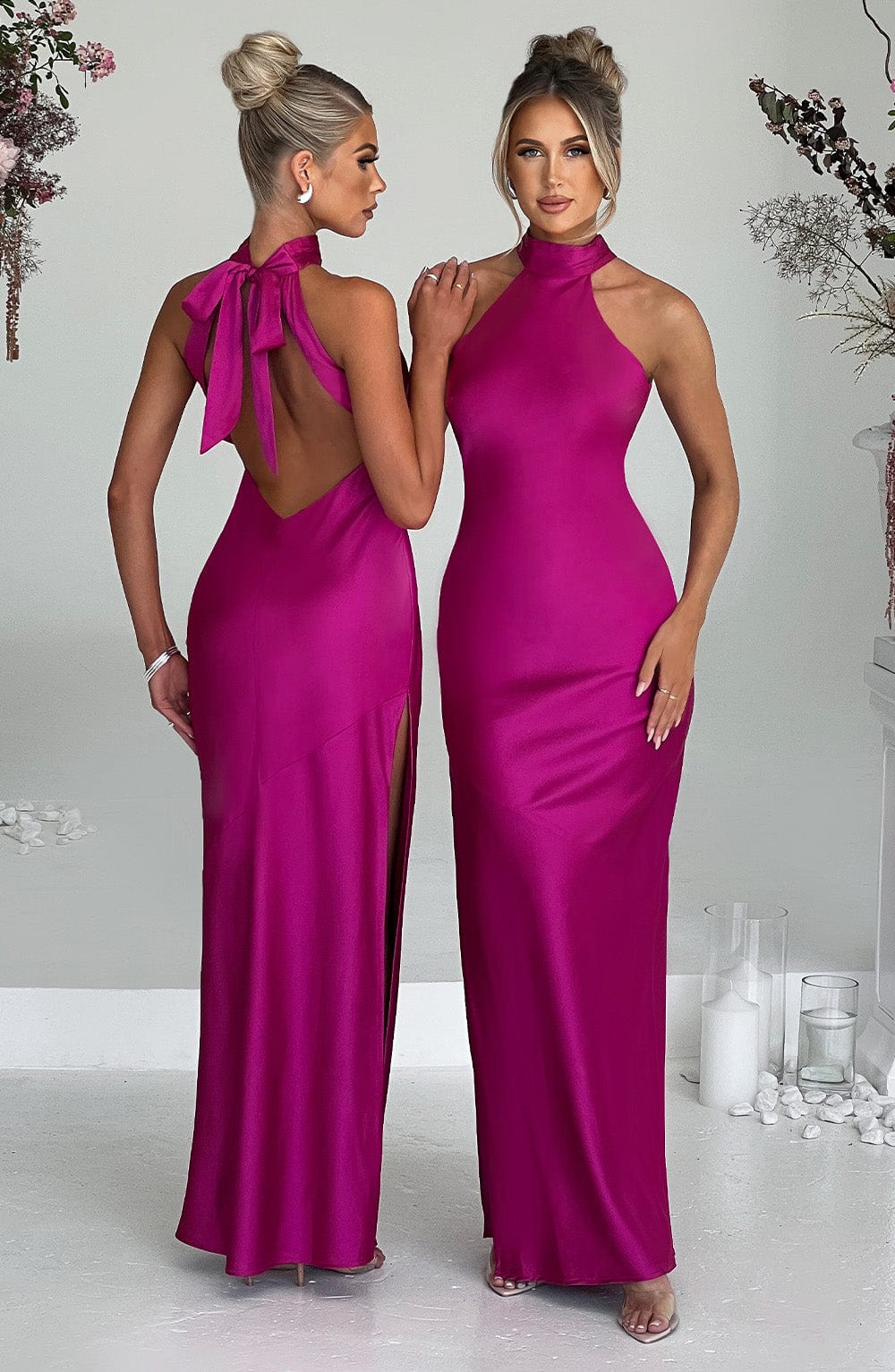 Etta Maxi Dress - Hot Pink