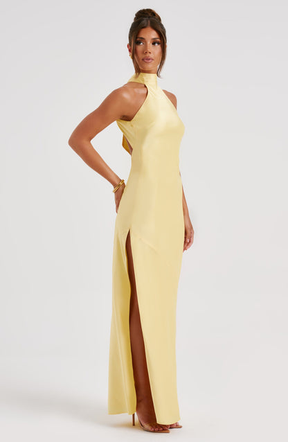 Robe longue Etta - Citron