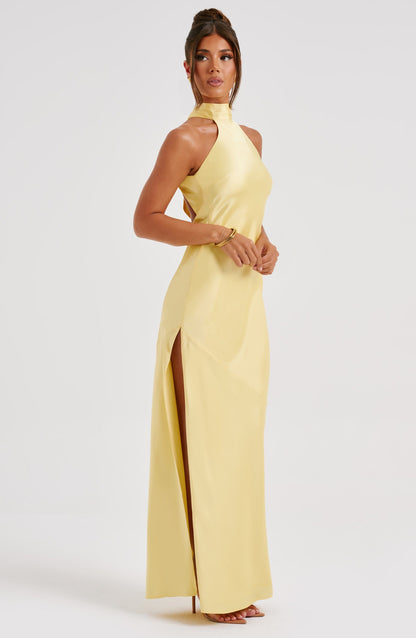 Robe longue Etta - Citron