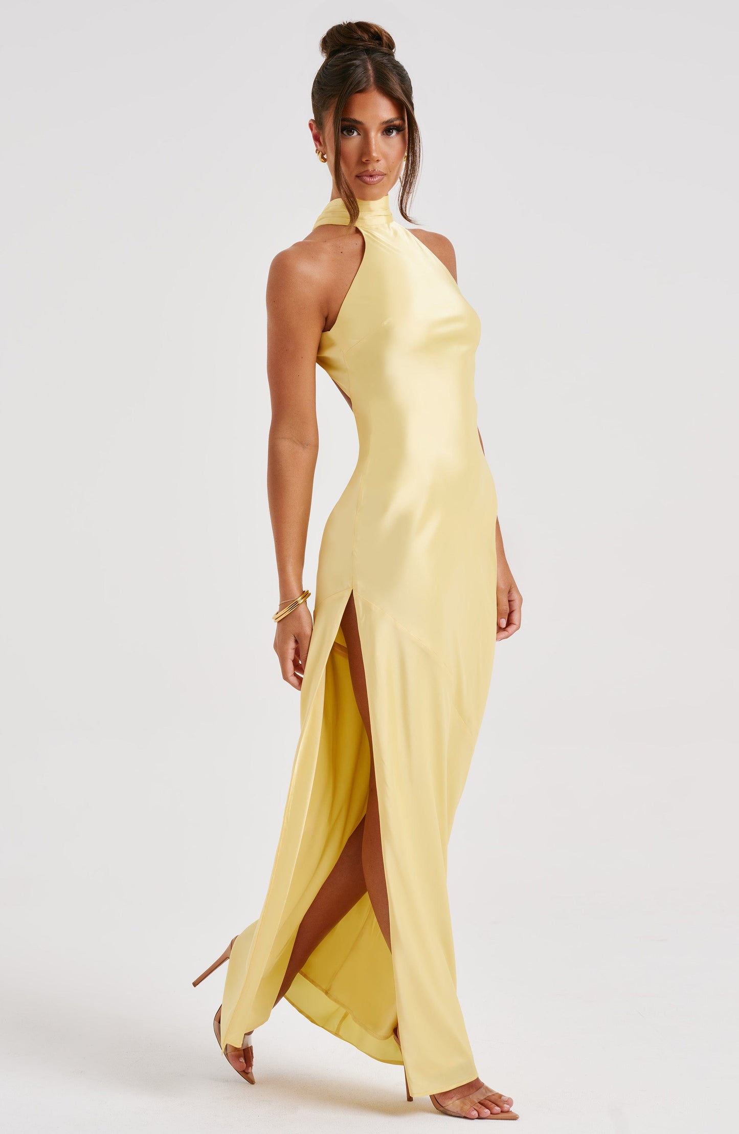 Robe longue Etta - Citron