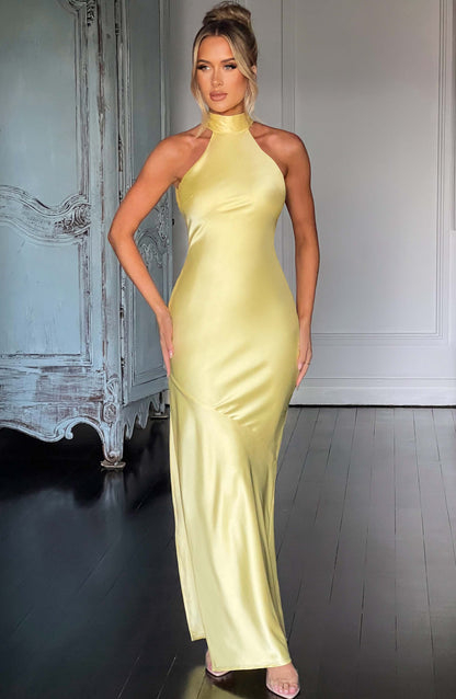 Robe longue Etta - Citron