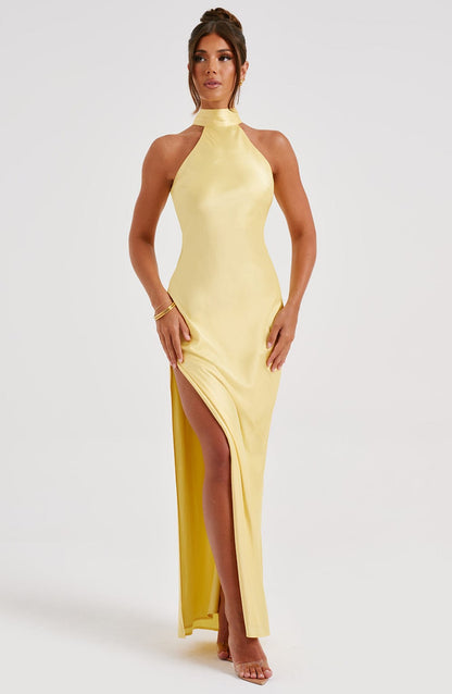 Robe longue Etta - Citron