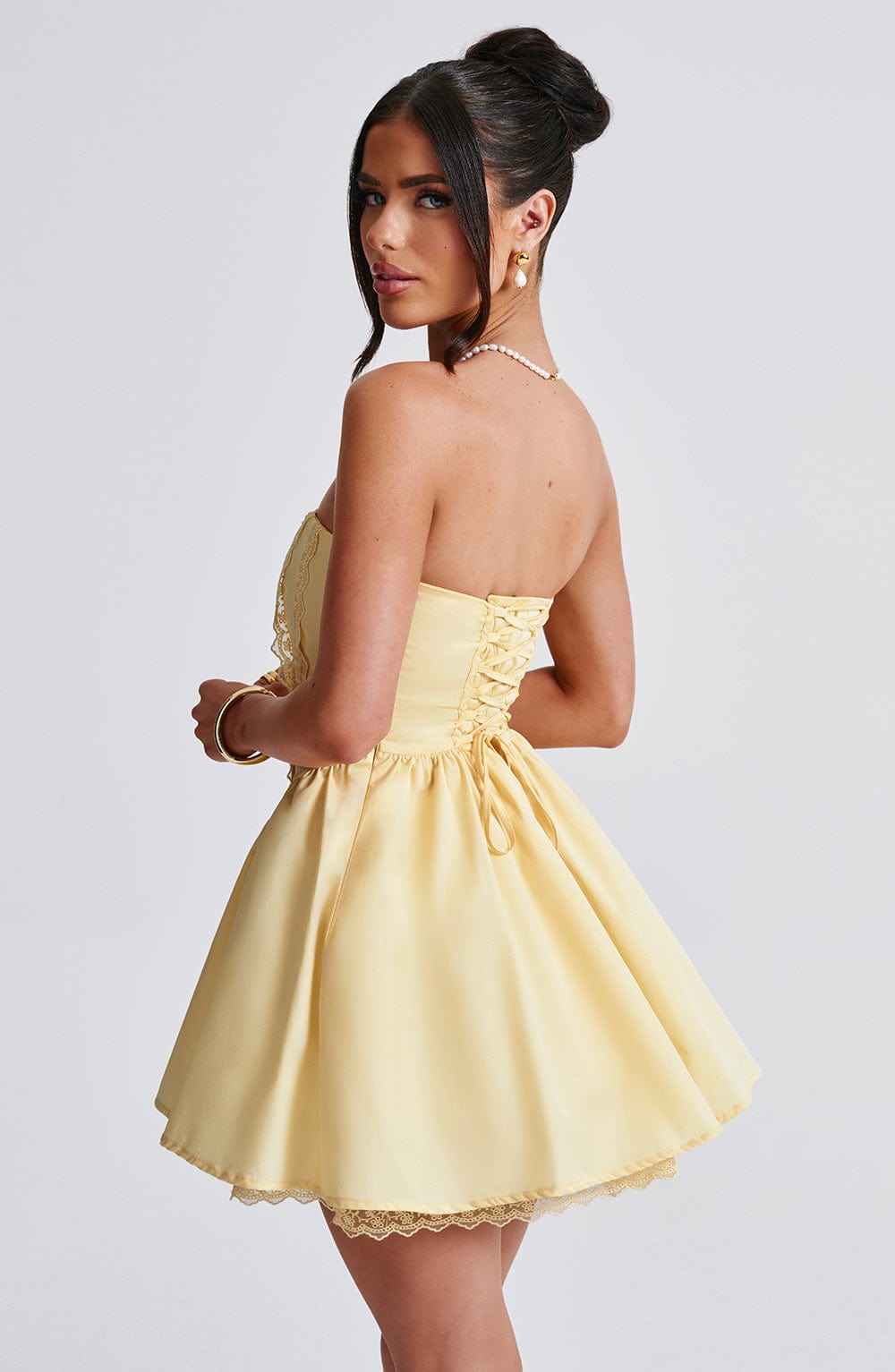 Robe courte Evie - Citron