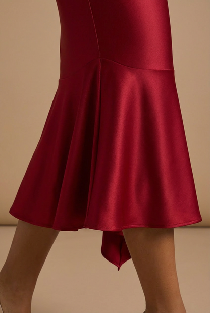 Sirena Robe Mi-Longue - Rouge Rubis