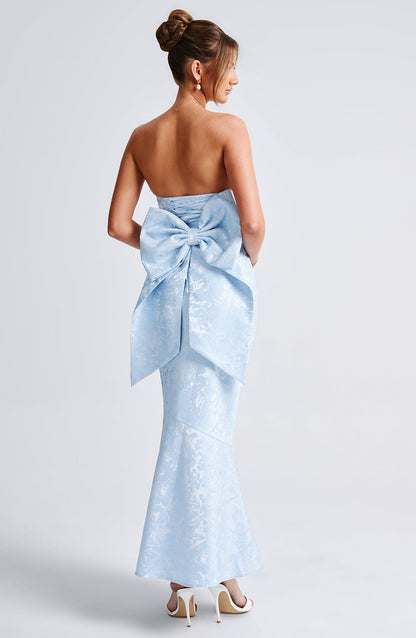 Robe longue Felicity - Bleu