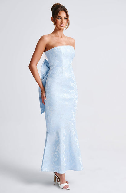 Robe longue Felicity - Bleu