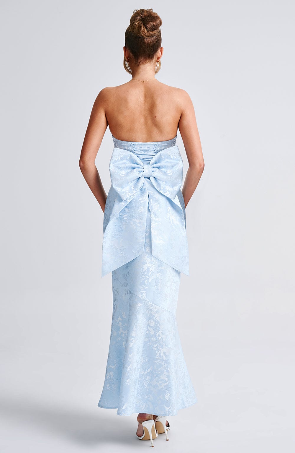 Robe longue Felicity - Bleu