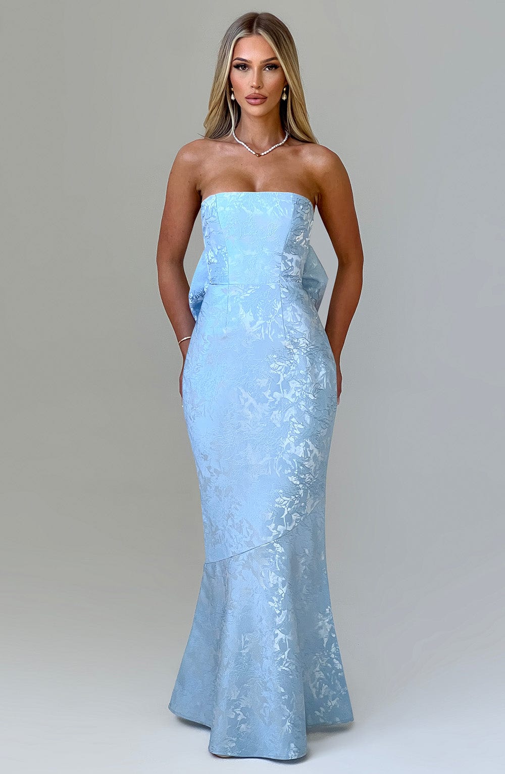 Robe longue Felicity - Bleu