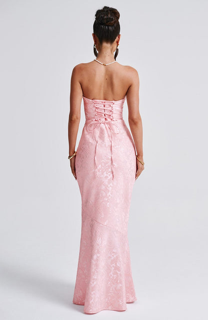 Robe longue Felicity - Blush