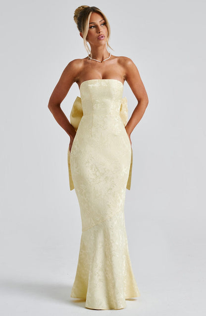 Robe longue Felicity - Citron