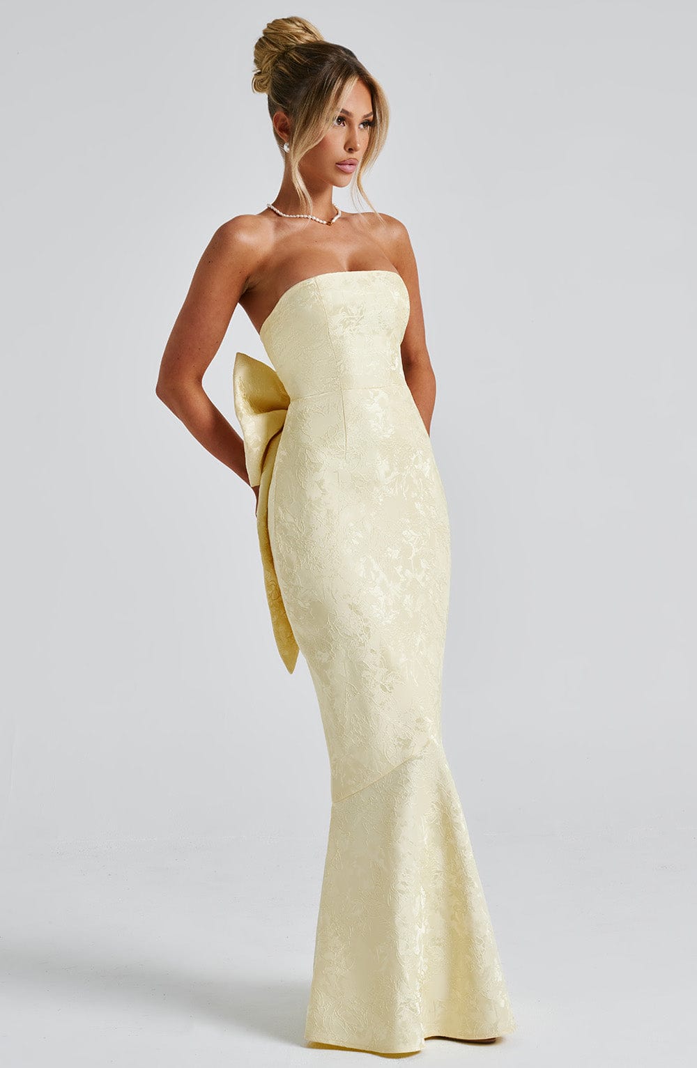 Robe longue Felicity - Citron