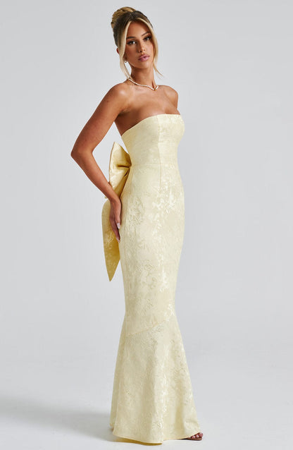 Robe longue Felicity - Citron