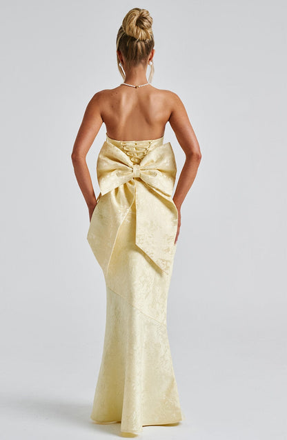 Robe longue Felicity - Citron