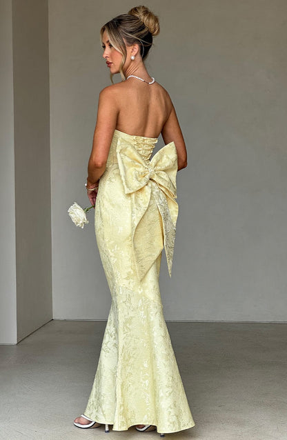 Robe longue Felicity - Citron