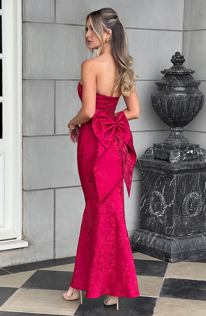 Robe longue Felicity - Rouge