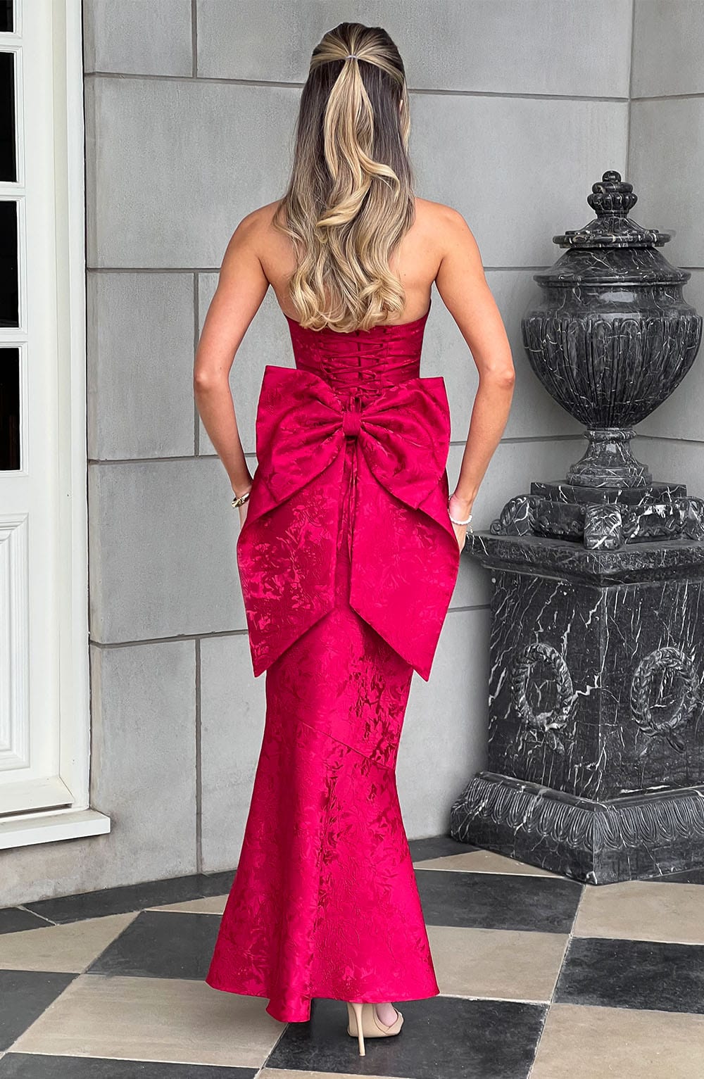 Robe longue Felicity - Rouge