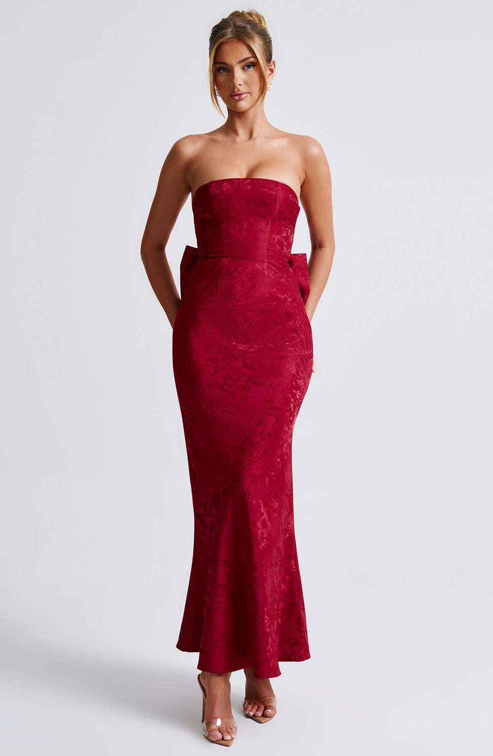 Robe longue Felicity - Rouge