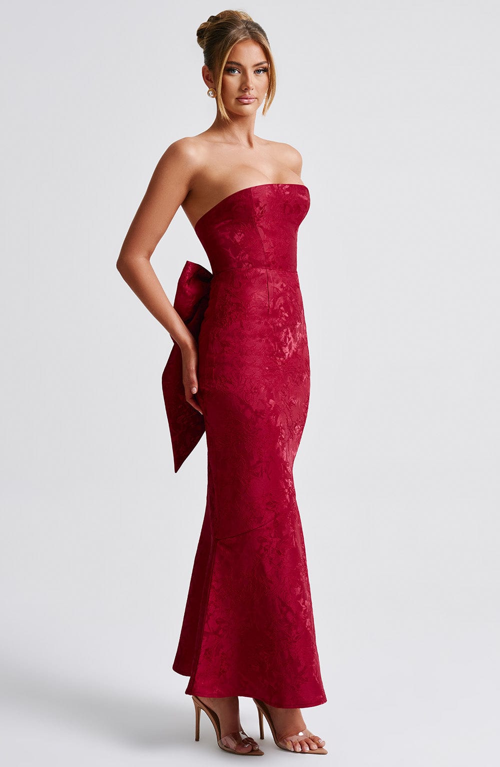 Robe longue Felicity - Rouge