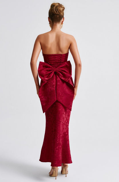 Robe longue Felicity - Rouge