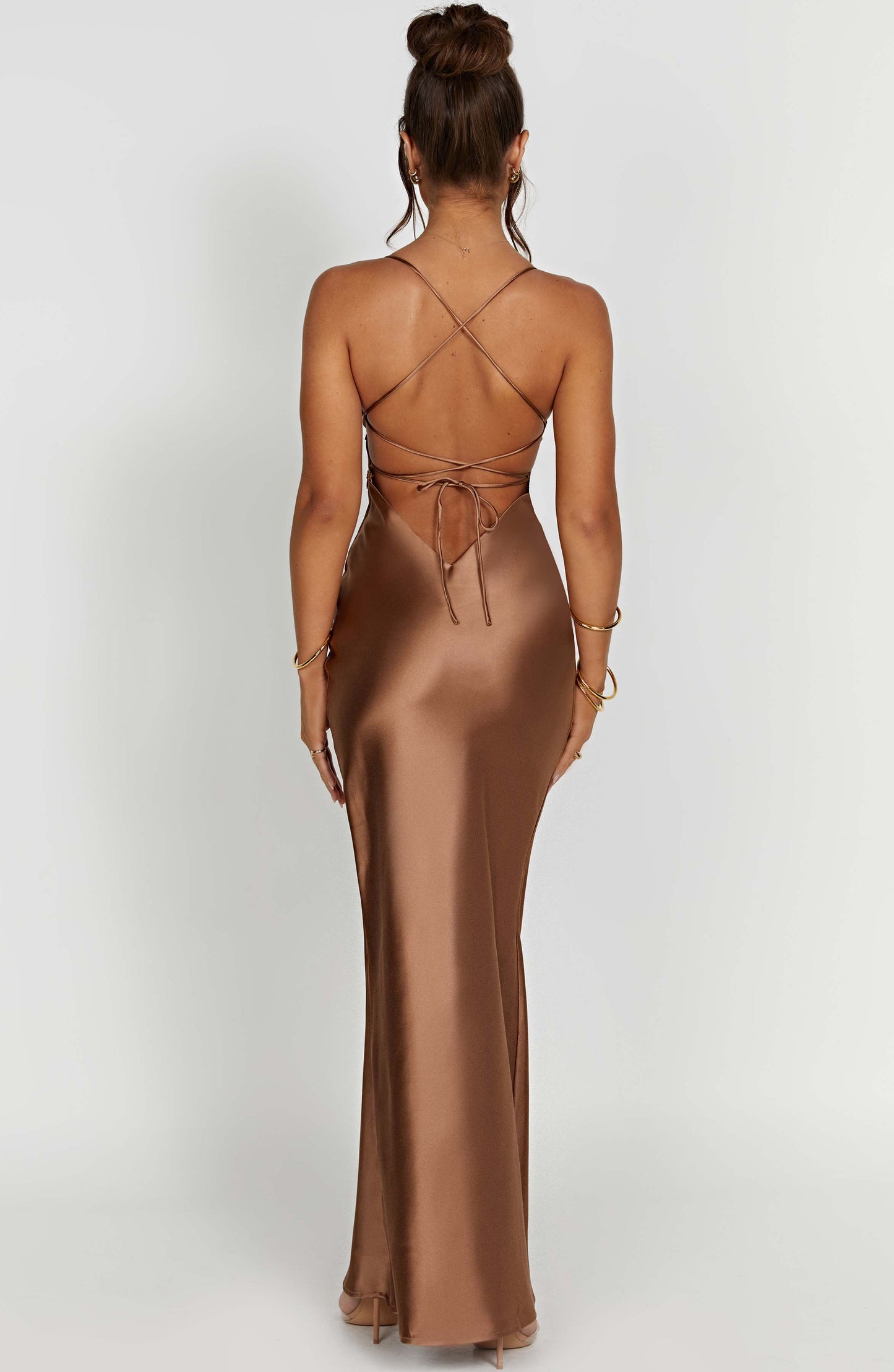 Robe longue Fenty - Chocolat