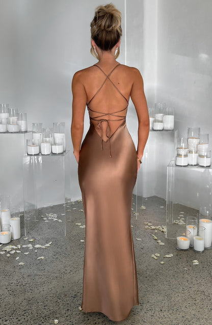 Robe longue Fenty - Chocolat