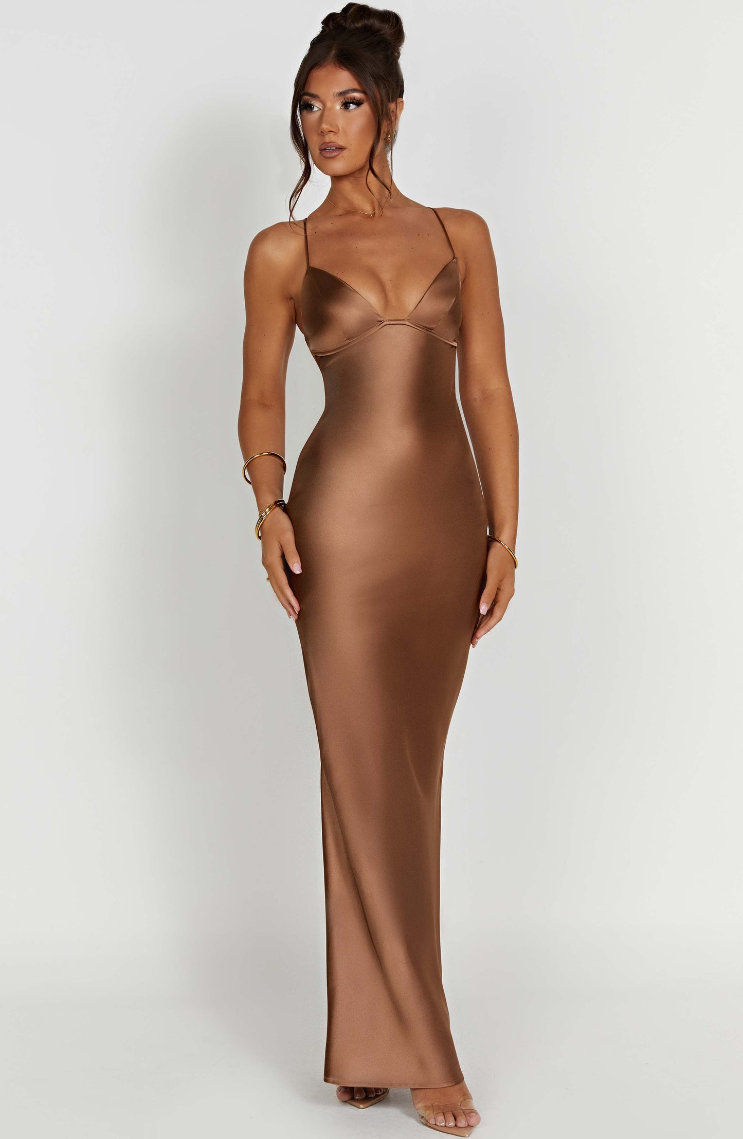 Robe longue Fenty - Chocolat