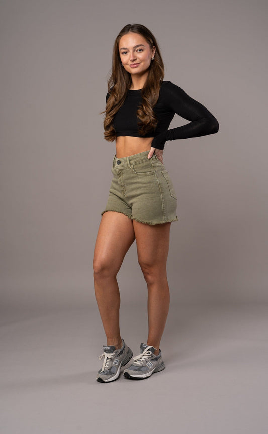 Short Pastel Femme - Kaki