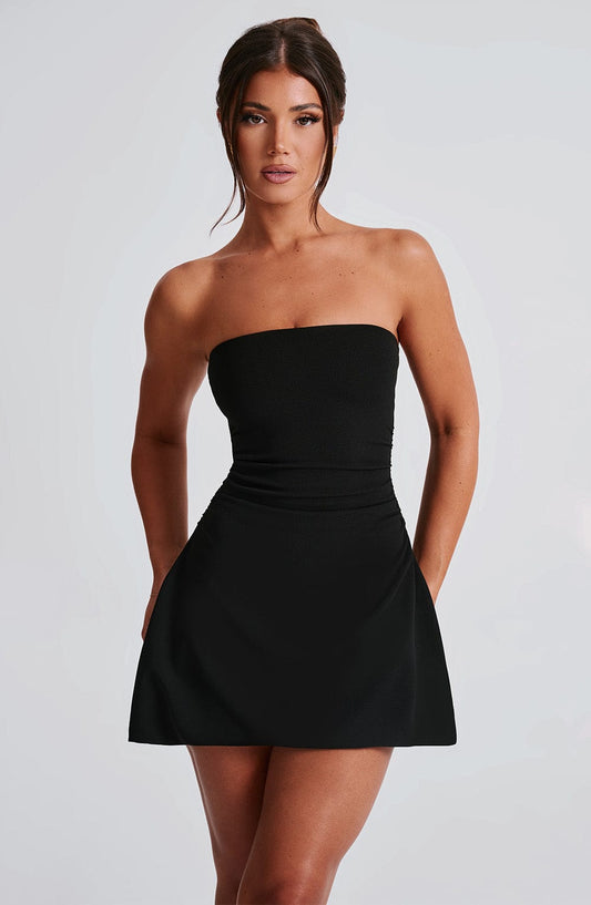 Fleur Mini Dress - Black