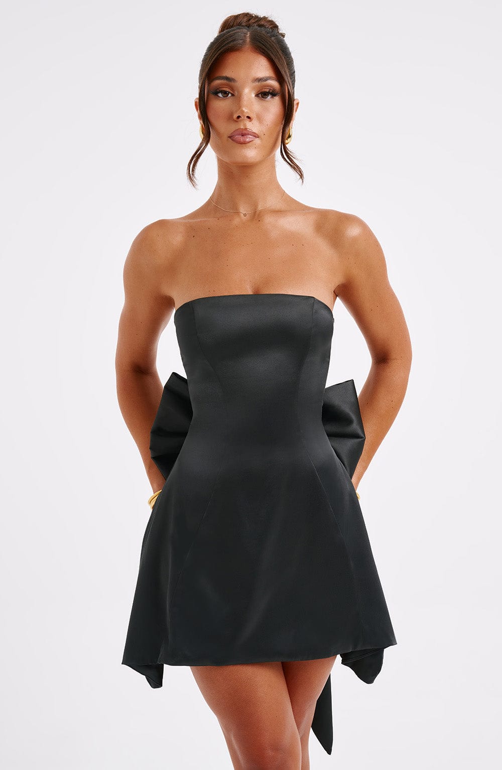 Robe courte Freja - Noir