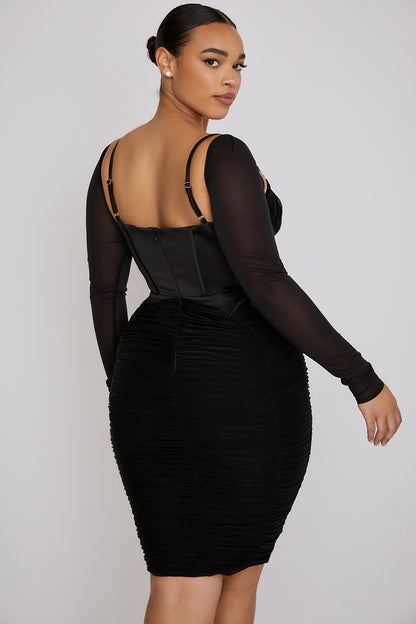 Livia Robe Mi-Longue Noir