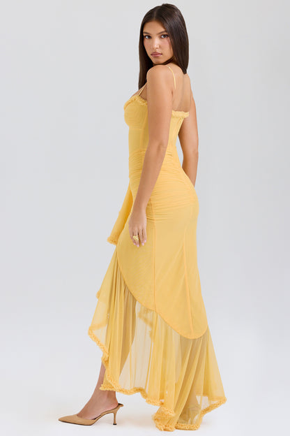 Éléonore Robe Longue Abricot