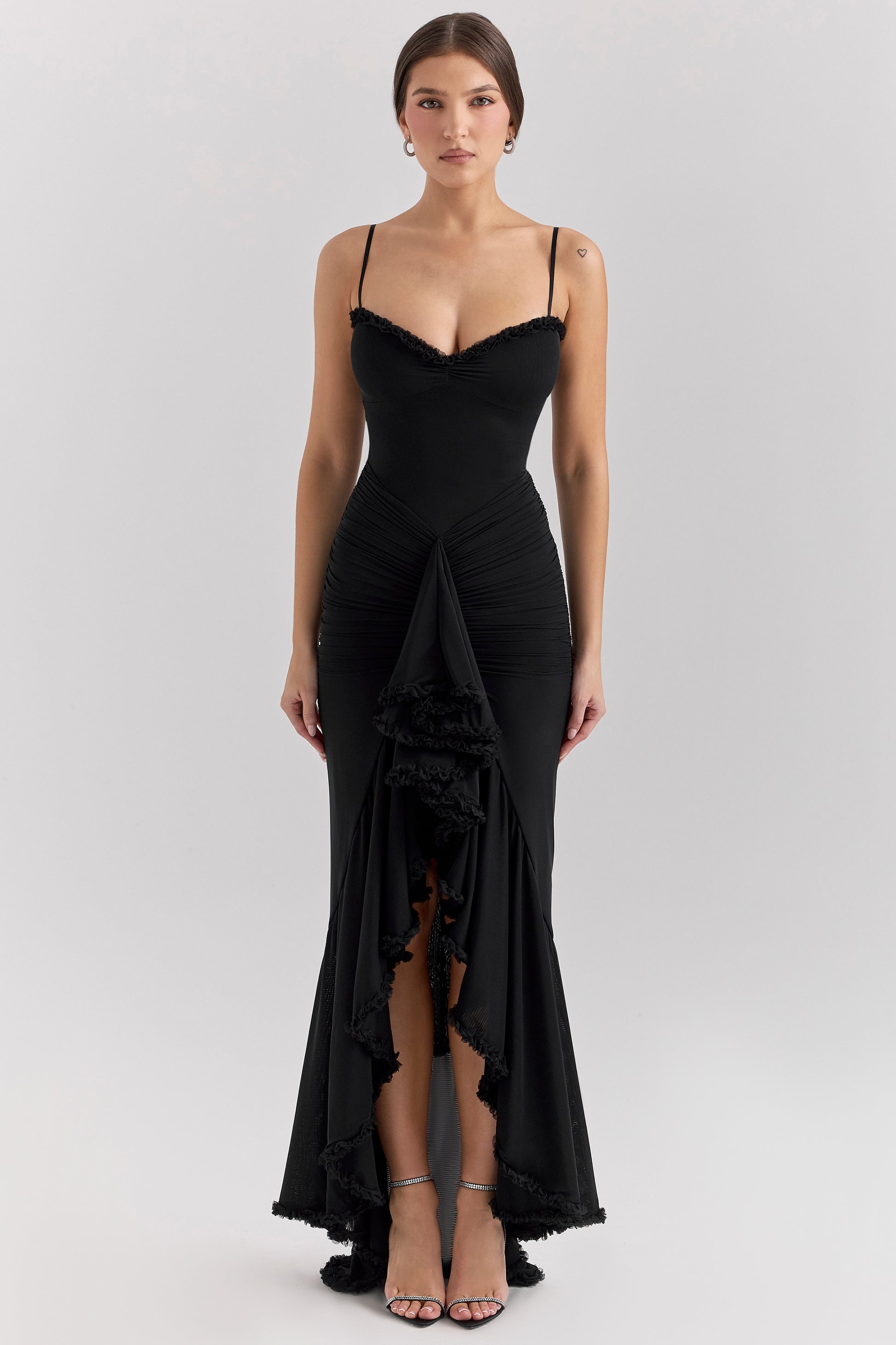 Éléonore Robe Longue Noir