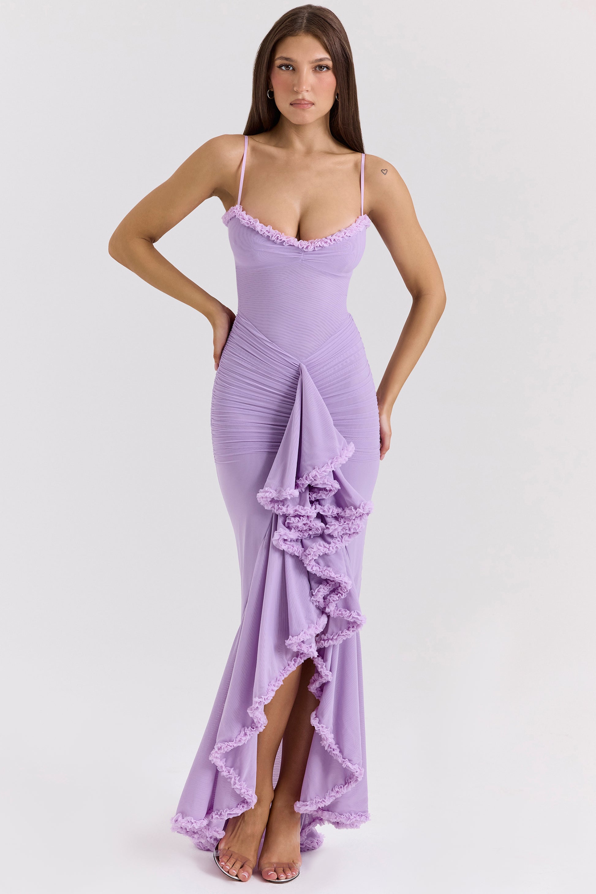 Éléonore Robe Longue Orchidée