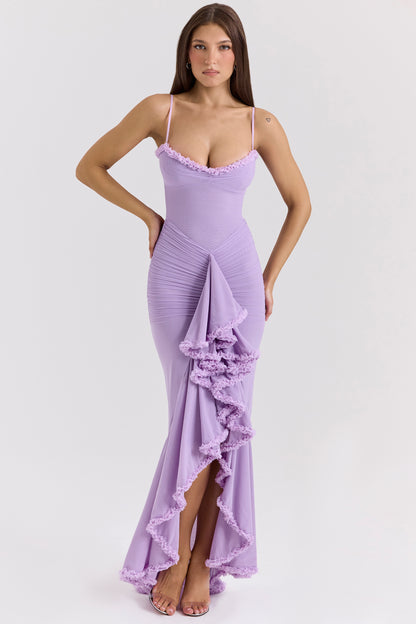 Éléonore Robe Longue Orchidée