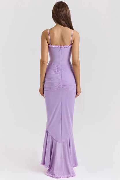 Éléonore Robe Longue Orchidée