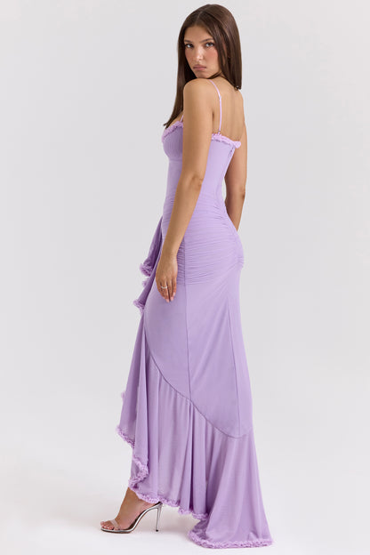 Éléonore Robe Longue Orchidée