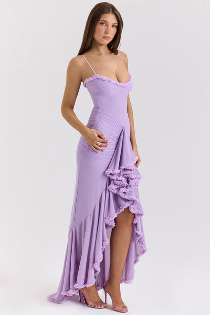 Éléonore Robe Longue Orchidée