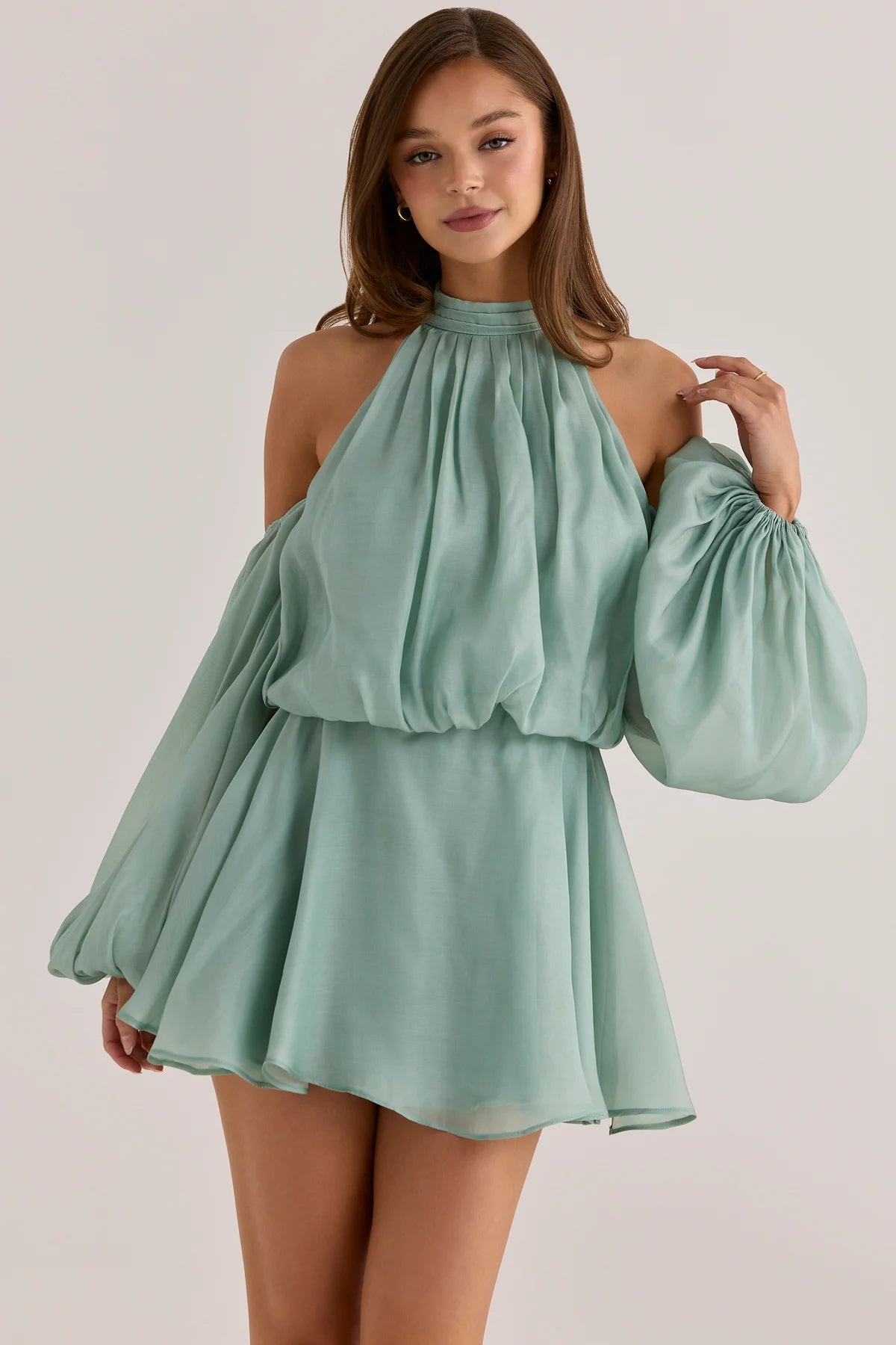 Garance Robe Courte Vert Jade