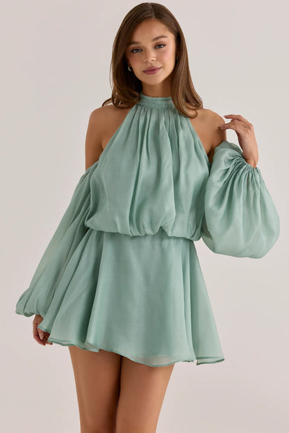 Garance Robe Courte Vert Jade