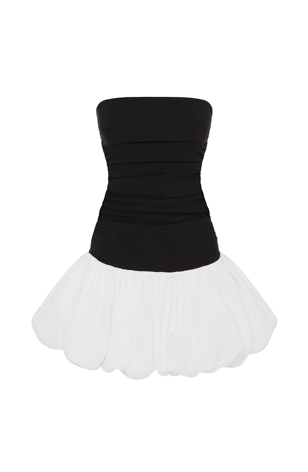 Robe courte Gemma - Noir/Blanc