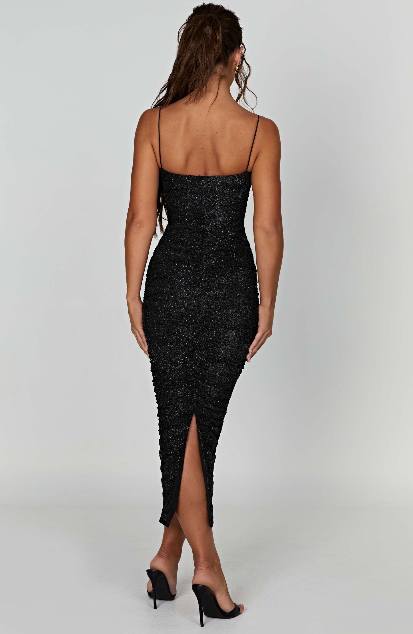 Gracie Maxi Dress - Black Sparkle