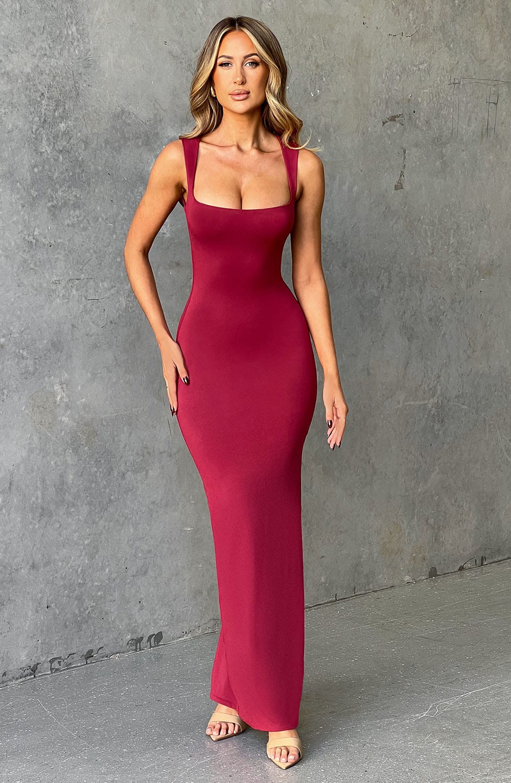 Robe longue Hadley - Cerise