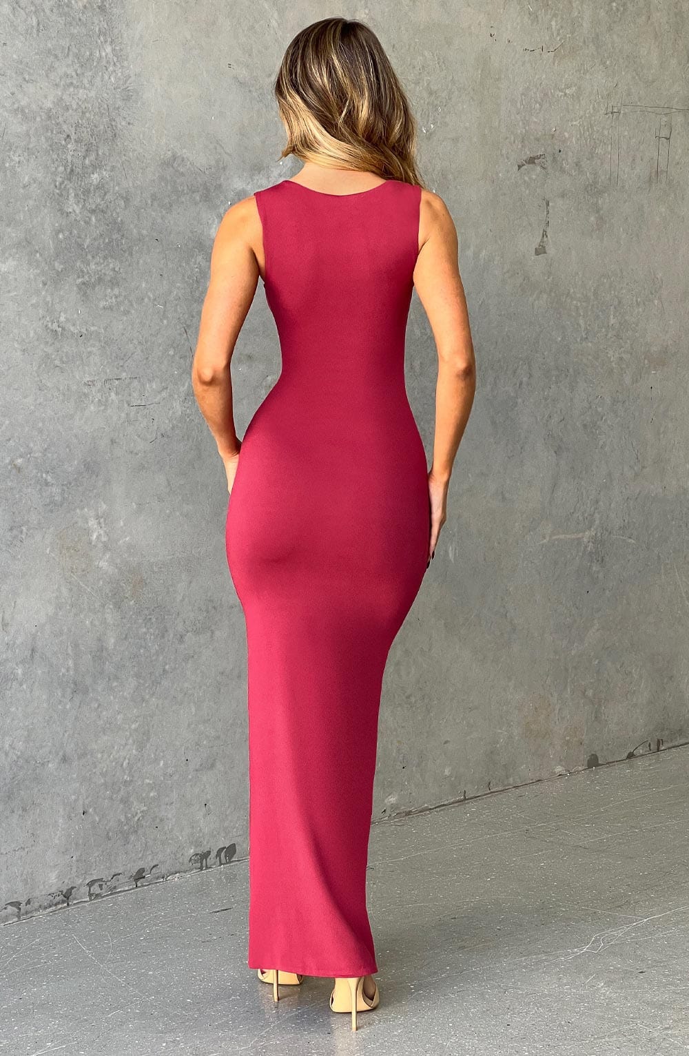 Robe longue Hadley - Cerise