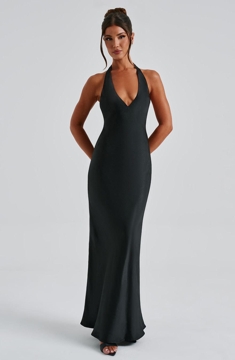 Robe longue Halo - Noir