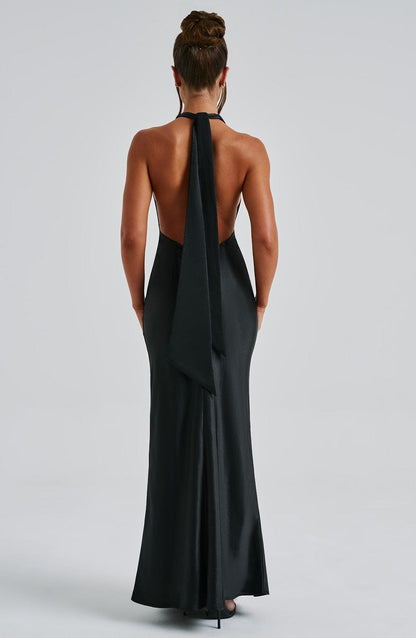 Robe longue Halo - Noir