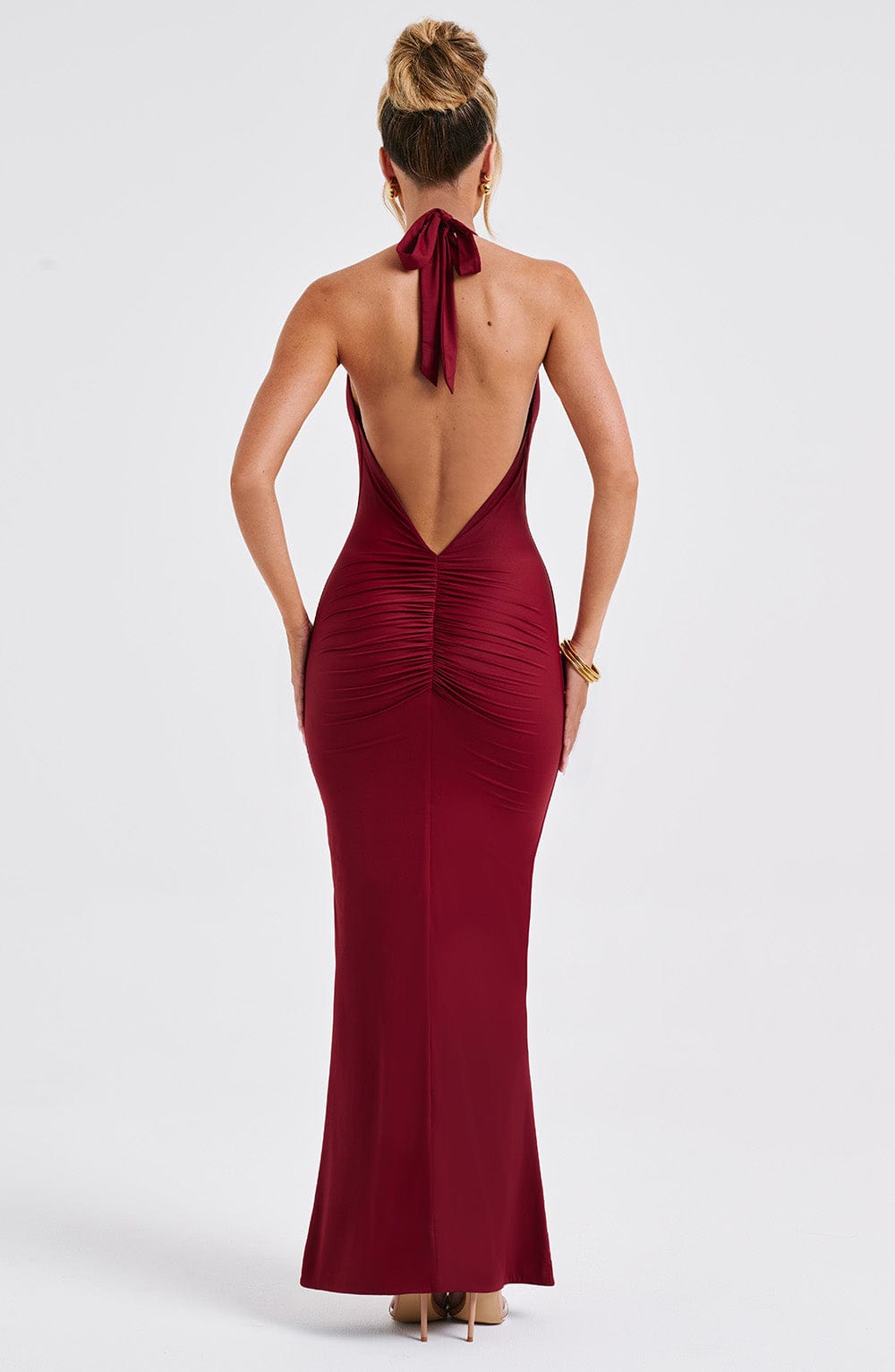 Robe longue Harmonia - Bordeaux